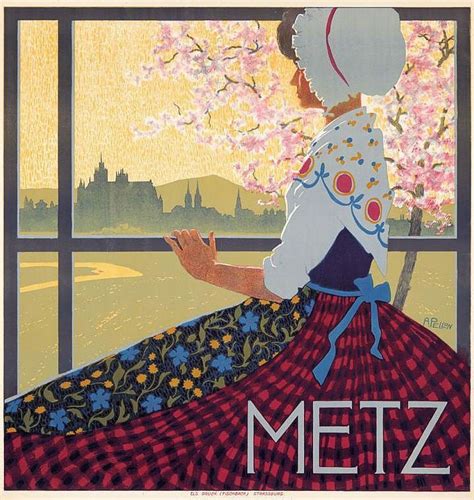 Alfred Pellon 1874 1947 Metz Lithograph 1906 Imp Els Druck
