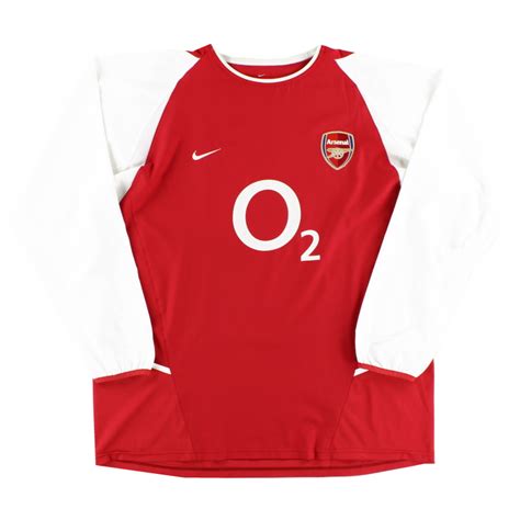 2002 04 Arsenal Home Shirt Ls Xxl