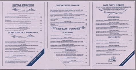 Local, seasonal, wholesome food sourced from the market and local farms. The Good Earth Restaurant & Bakery: Menus: Whats on the menu?