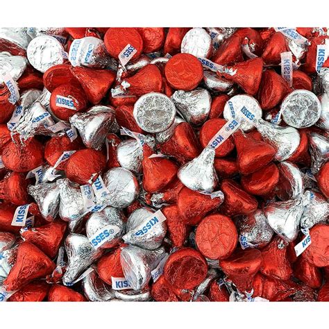 Hershey Valentines Day Kisses Red And Silver Milk Chocolate Kisses 5