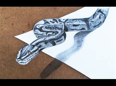 Learn pencil drawing in domestika, the largest community of creatives. 3D Drawings : How to Make 3d Snake Step by Step | Pencil ...