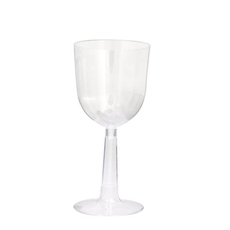 Unique Industries Disposable Plastic Wine Glasses 12 Oz Clear 4ct
