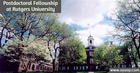 Postdoctoral Fellowship At Rutgers University Oya Opportunities Oya