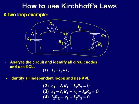 Ppt More On Kirchhoffs Laws Powerpoint Presentation Free Download