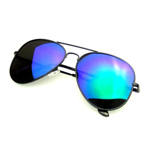 Premium Full Mirrored Aviator Sunglasses Flash Mirror Lens Sunglasses