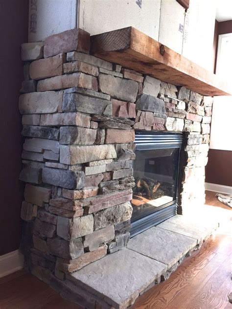 Prepare the outdoor fireplace kit. A DIY Stone Veneer Installation- Step By Step | Stone fireplace makeover, Natural stone ...