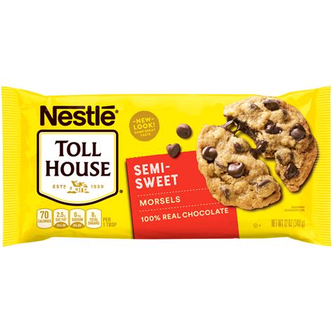 Nestle Toll House Semi Sweet Chocolate Chips 12 Oz Bag Baking Chips