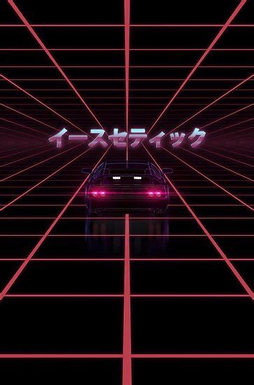 80s Retro Vaporwave Retrowave Synthwave Posters By Xoxox
