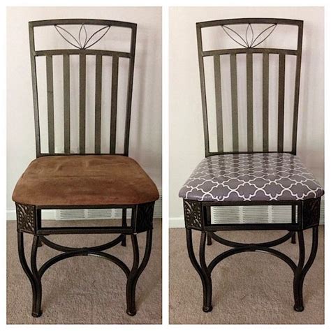 The Pursuit Of Happiness Diy Recover Kitchen Chairs Makeover With Cute