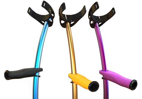 Indesmed Forearm Crutch Large Aluminium Purple Adjustable