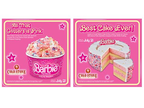 Cold Stone Creamery Introduces New Barbie Movie Inspired Ice Cream And Cake Chew Boom