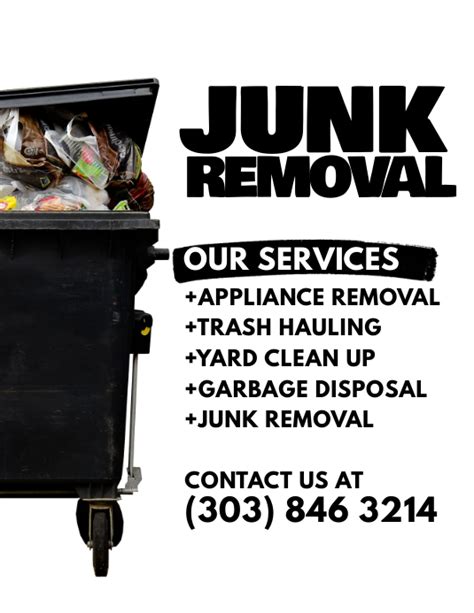 Junk Removal Flyer Template Postermywall