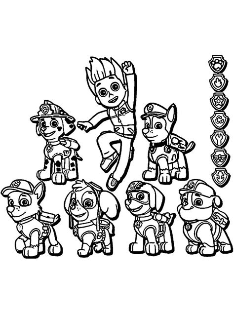 Best coloring pages of the most popular paw patrol characters. Paw Patrol Coloring Pages Tracker