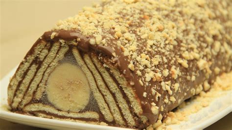 Looking for an easy cake recipe? Chocolate Biscuit Cake - No Bake Turkish Banana Pudding ...