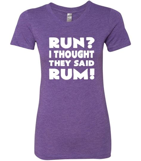 Constantly Varied Womens Run I Thought They Said Rum T Shirt Medium