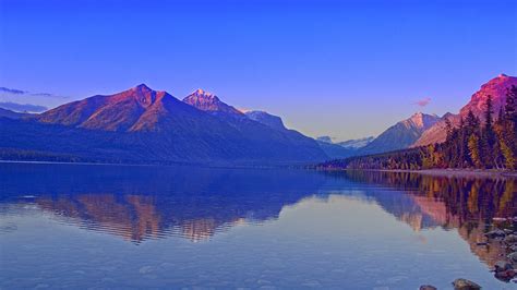 A View From Lake Mcdonald Glacier National Park Montana