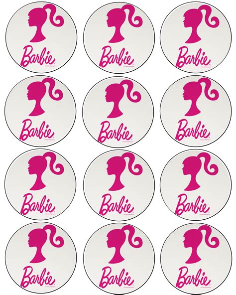 Barbie Cupcake Toppers With Images C34 Barbie Party Decorations