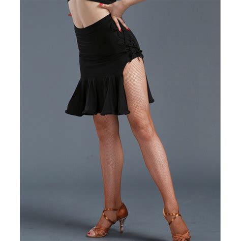 Women S Girls Lady Black Side Split Short Sexy Latin Dance Skirt Samba Chacha Dance Skirts