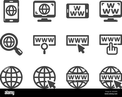 World Wide Web Symbol Vektor Und Illustration Stock Vektorgrafik Alamy