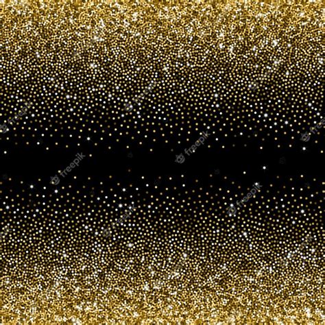 Premium Vector Glitter Golden Gradient With Scattered Sparkles