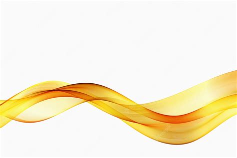 Premium Vector Golden Smooth Wave Flow Abstract Golden Wave Vector