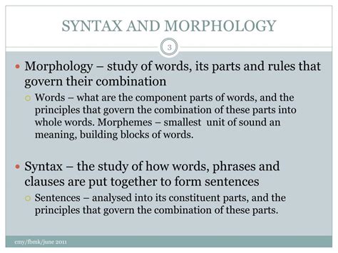 Ppt Bbi3212 English Syntax And Morphology Powerpoint Presentation