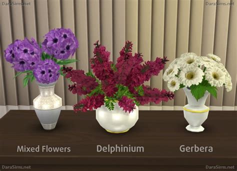 Dara Sims Flower Set 2 Sims 4 Downloads