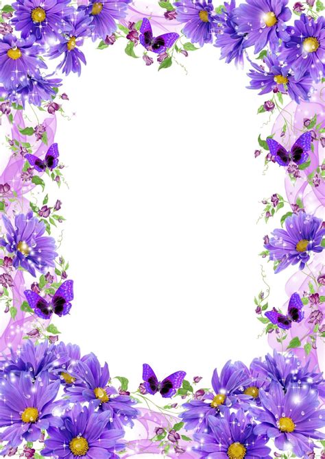 Collection Of Floral Frames — Картинки и Рисунки
