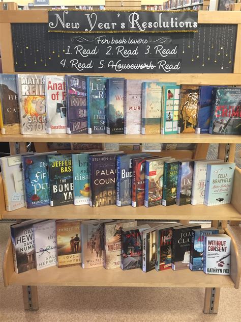 December January Display New Years Resolutions For Book Lovers