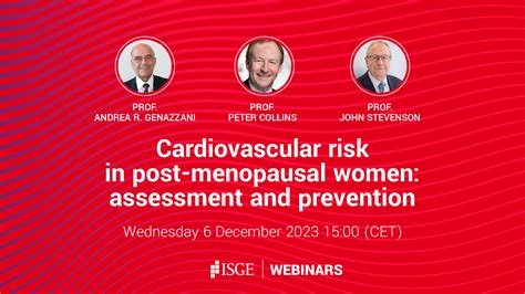 cardiovascular risk in post menopausal women assessment and prevention isge