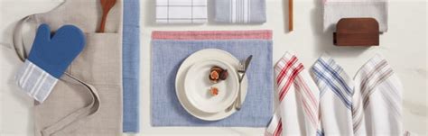 Kitchen Towels And Table Linens Tablecloths Placemats And More At Home