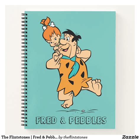 The Flintstones Fred And Pebbles Flintstone Notebook Zazzle Pebbles