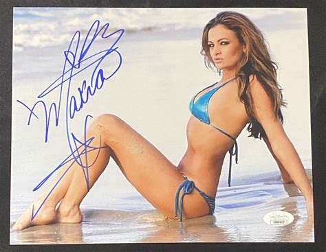 Maria Kanellis WWE Diva Impact Wrestling Playboy Auto Signed 8x10 Photo