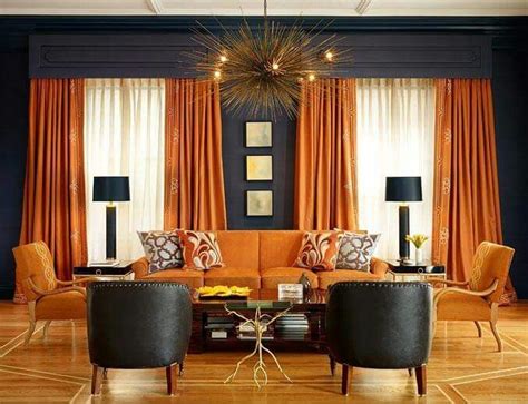 30 Black And Orange Living Room Decoomo