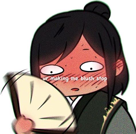 Blushing  Cute Anime Memes Blushing Funny Face Reaction Faces Meme