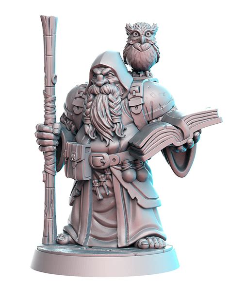 Dwarf Wizard Dnd Miniature Dwarven Cleric Miniatures For Tabletop Games