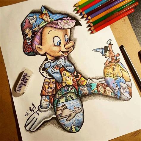 Pinocchio Fan Art Disney Desenhos Desenhos De Princesas