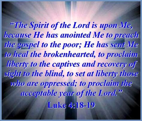 Jesus Teaches On The Year Of The Lords Favor Luke 418 19 Mission