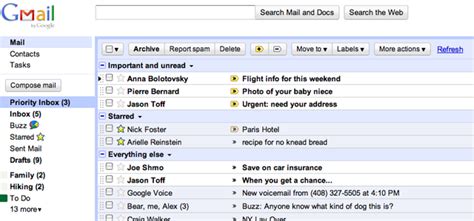 Gmails “priority Inbox” Sorts Important E Mail For You Ars Technica