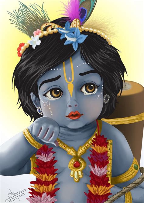 Cute Lord Damodara Lord Krishna Baby Krishna Bal Krishna Hd Phone
