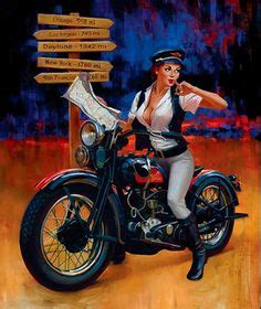 Harley Davidson Pin Up