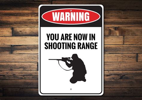 In Shooting Range Warning Gun Owner Warning Gun Signs Dont Enter