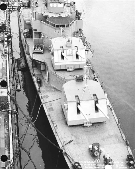 Photo Forward Twin 5”38 Caliber Gun Turrets Aboard Allen M Sumner