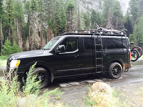 Nissan Nv With Aluminess Roof Rack And Ladder Photo Cred Kirk