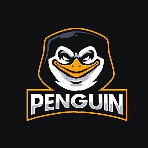 Head Penguin Mascot Logo Gaming Illustration 12861288 Vector Art At