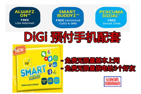 I've beena a long time digi user and i just noticed on the website that the digi smart prepaid plan has free 8gb everyweekend and free basic internet anytime. DiGi Smart Prepaid 预付手机卡配套，提供无限量免费上网 | LC 小傢伙綜合網