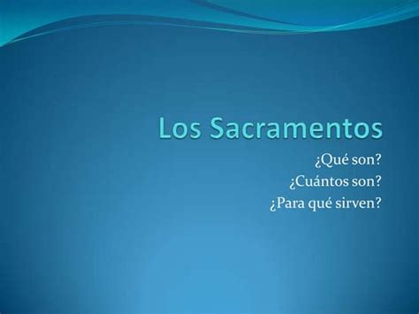 Fichas Sobre Los Sacramentos