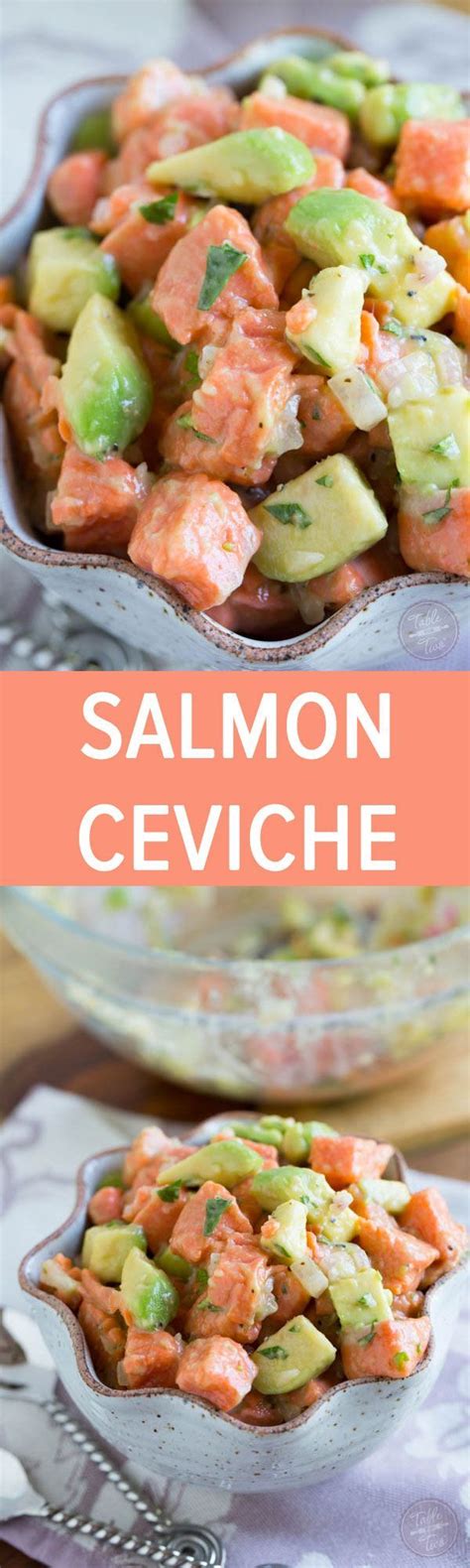 Easy ceviche for beginners instructions put the fish pieces in a small bowl and add the salt. Salmon ceviche is so easy to make! A great appetizer for ...