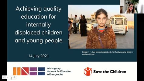 Webinar Achieving Quality Education For Internally Displaced Children