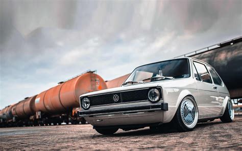 Restored Volkswagen Golf Mk On Custom Ronal R S Drive My Blogs